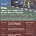 Iraq: 20 Years after the US Invasion and OccupationApril 10, 202311:30am EST